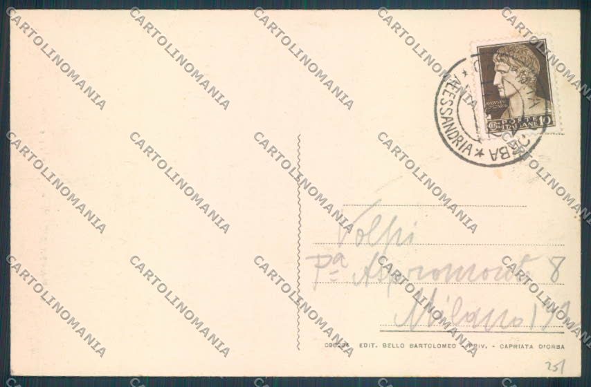 Alessandria Capriata d'Orba cartolina LQ0884 – retro