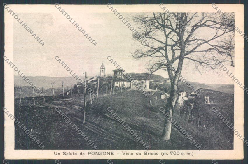 Alessandria Ponzone cartolina LQ0892 – fronte