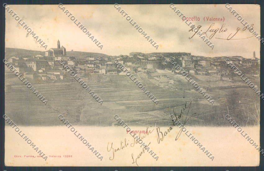 Alessandria Valenza Pecetto cartolina LQ0893 – fronte