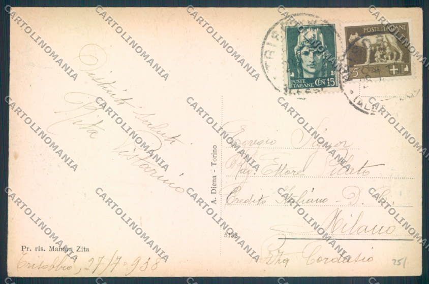 Alessandria Trisobbio cartolina LQ0913 – retro