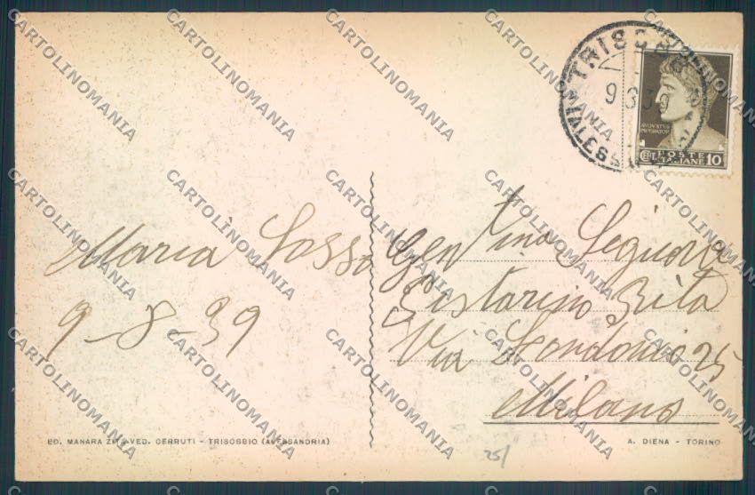 Alessandria Trisobbio cartolina LQ0915 – retro