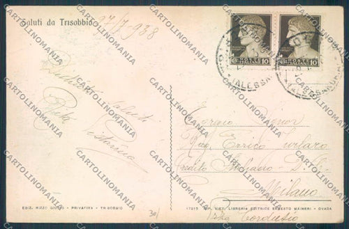 Alessandria Trisobbio cartolina LQ0941 – retro