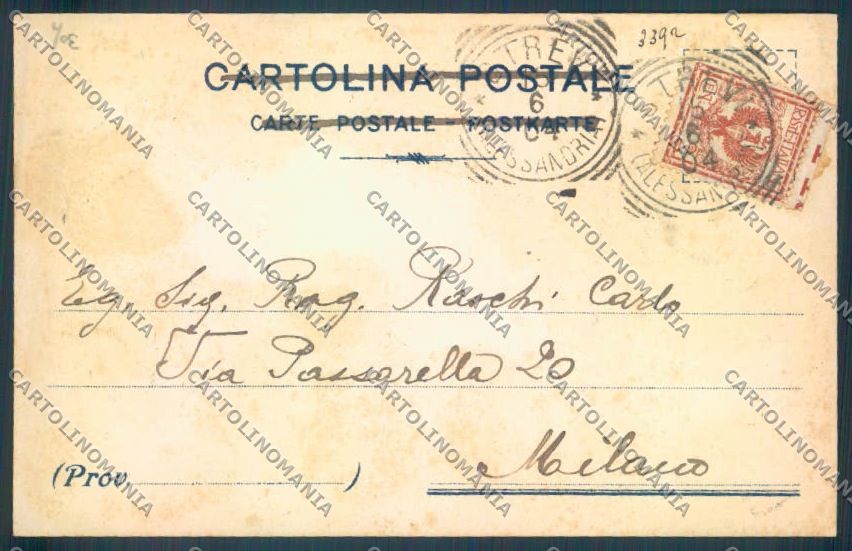 Alessandria Strevi cartolina LQ0944 – retro
