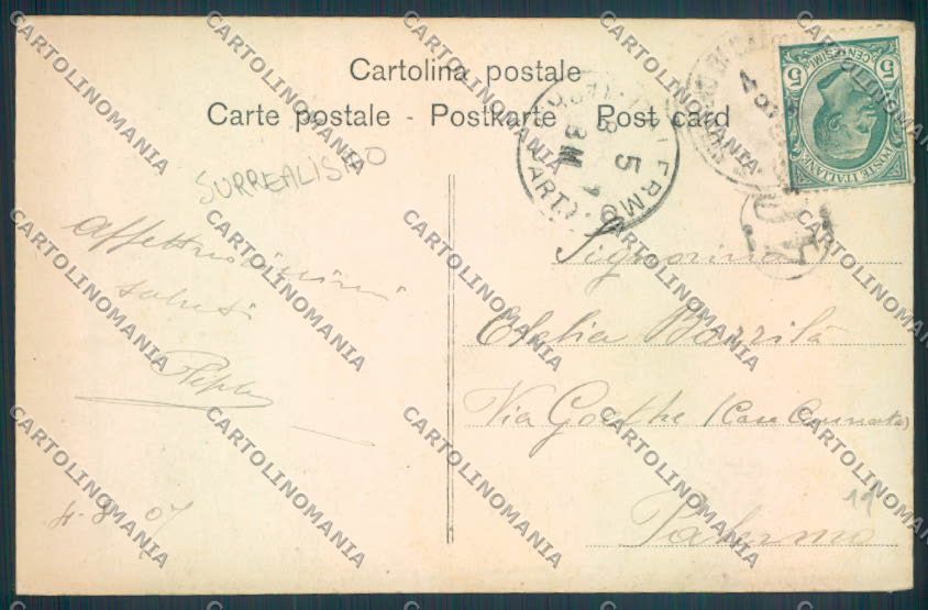 Como Città Barca Surrealismo cartolina LQ0957 – retro