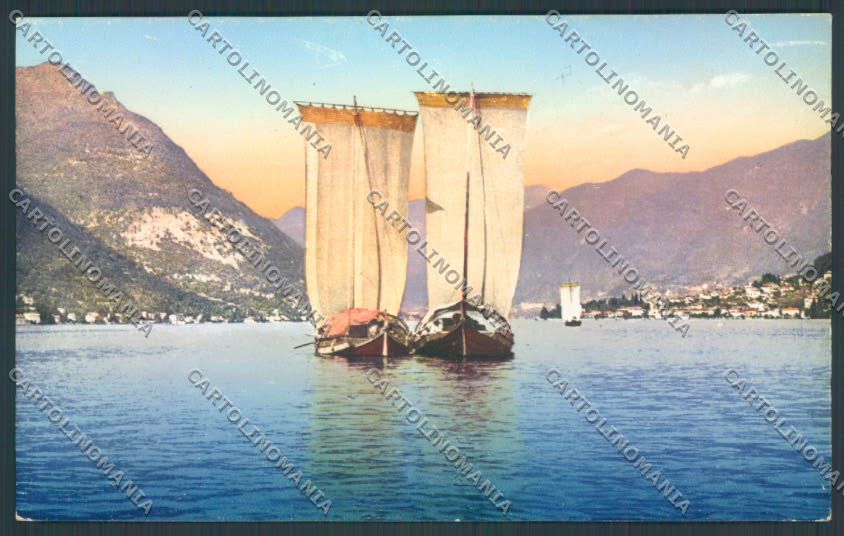 Como Città Barca cartolina LQ0958 – fronte