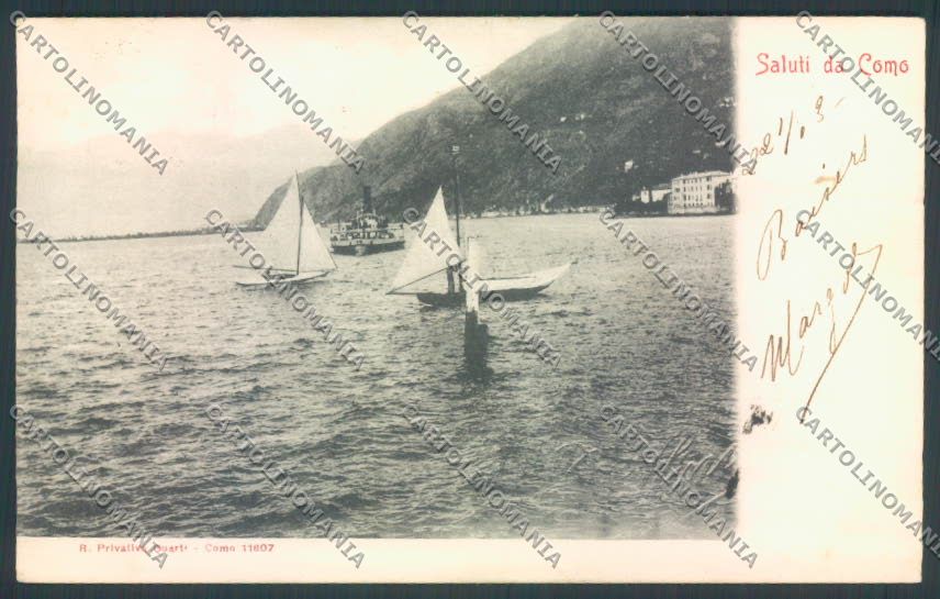 Como Città Battello cartolina LQ0966 – fronte