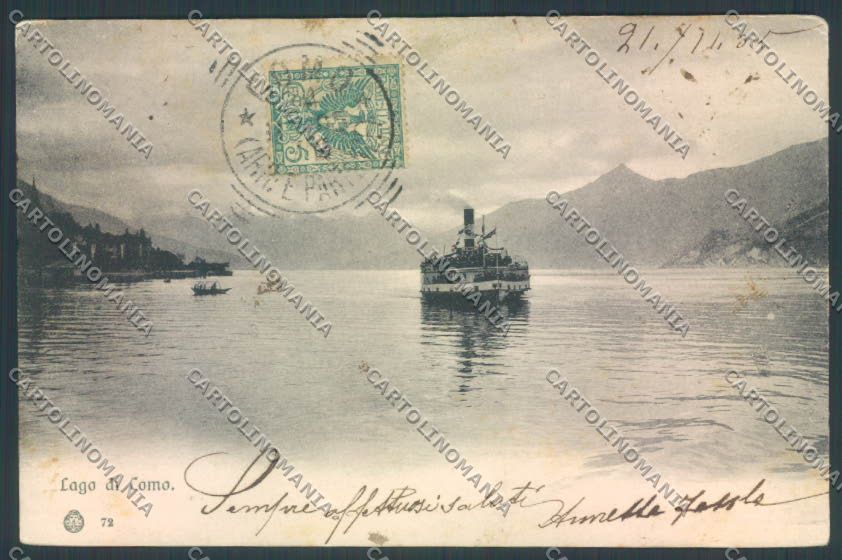 Como Città Battello cartolina LQ0967 – fronte
