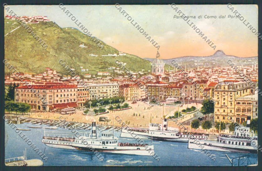 Como Città PIEGHINA cartolina LQ0974 – fronte