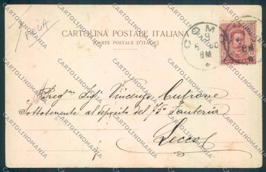 Como Città PIEGA cartolina LQ0987 – retro