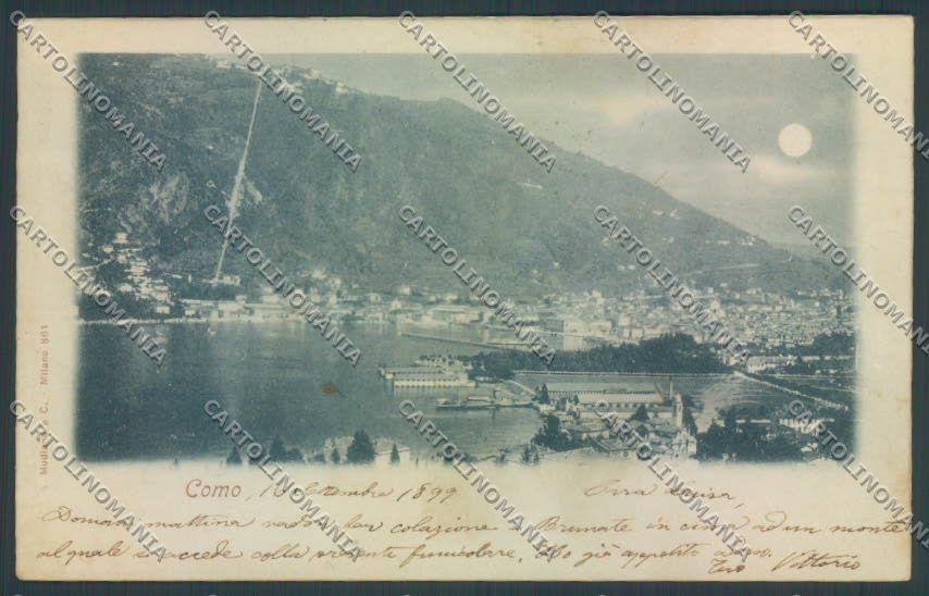 Como Città SCOLLATA cartolina LQ0992 – fronte