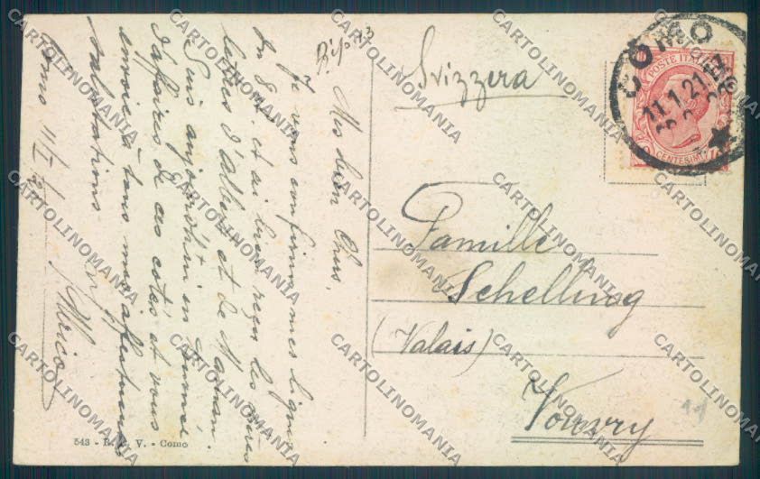 Como Città Brunate cartolina LQ0996 – retro