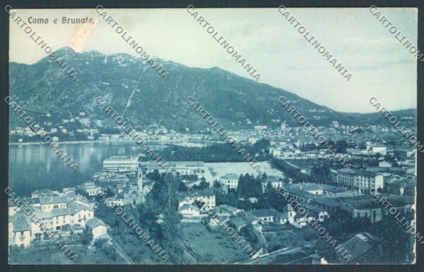 Como Città Brunate ABRASA cartolina LQ0997 – fronte