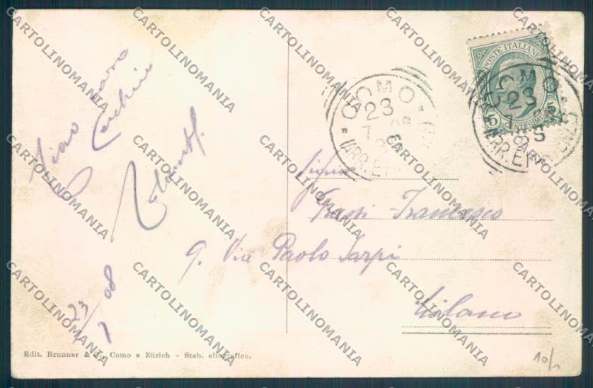 Como Città Borgo Vico cartolina LQ1023 – retro