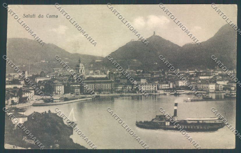Como Città Battello PIEGHINA cartolina LQ1032 – fronte