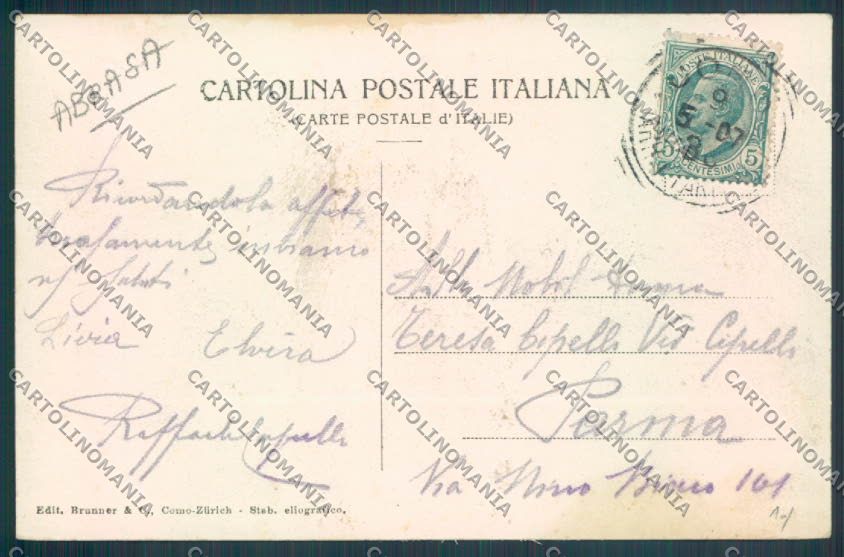 Como Città ABRASA cartolina LQ1037 – retro