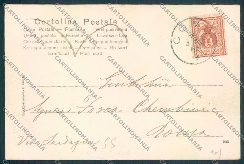 Como Città cartolina LQ1061 – retro