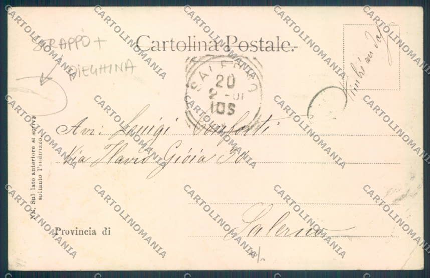 Como Città PIEGHINA STRAPPO cartolina LQ1074 – retro