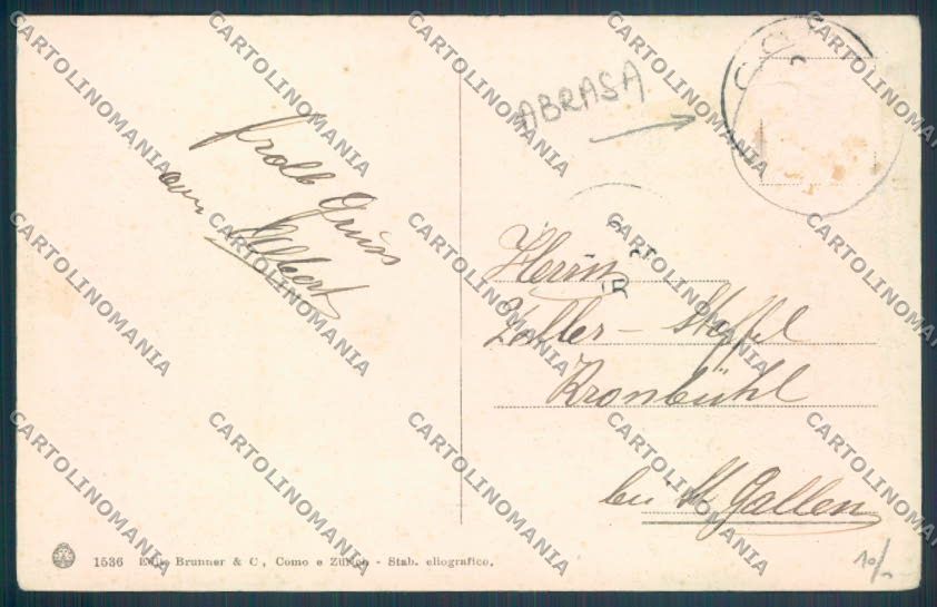 Como Città ABRASA cartolina LQ1091 – retro