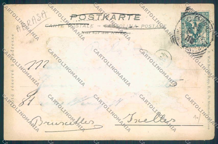 Como Città ABRASA cartolina LQ1095 – retro