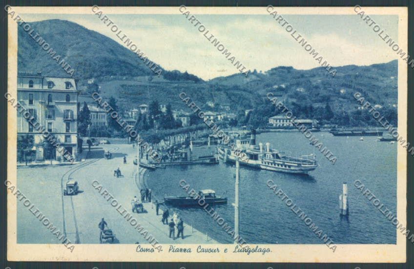 Como Città PIEGA ABRASA cartolina LQ1134 – fronte