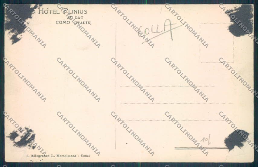 Como Città Battello COLLA cartolina LQ1138 – retro