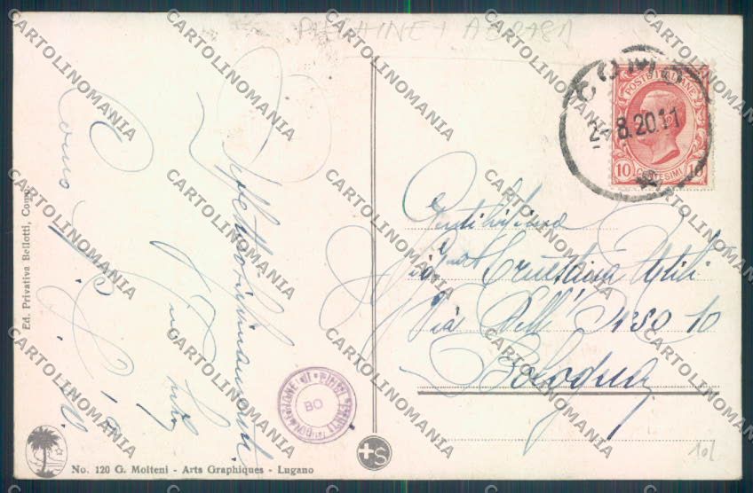 Como Città PIEGHINE ABRASA cartolina LQ1155 – retro