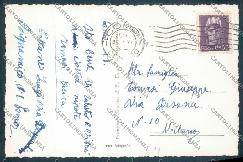 Como Città Foto cartolina LQ1159 – retro