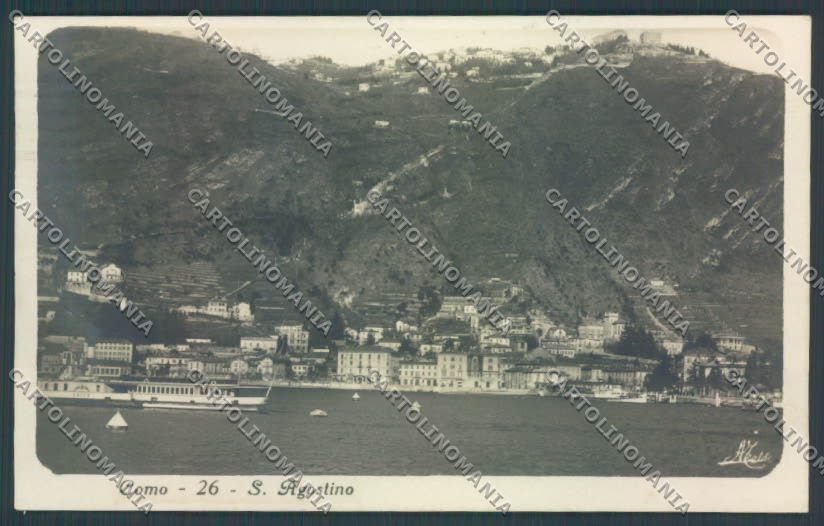 Como Città San Agostino Battello Foto cartolina LQ1167 – fronte