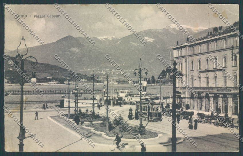 Como Città Tram PIEGHINA cartolina LQ1172 – fronte