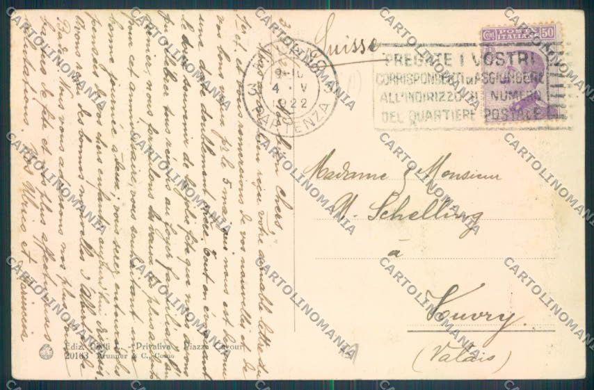 Como Città cartolina LQ1184 – retro