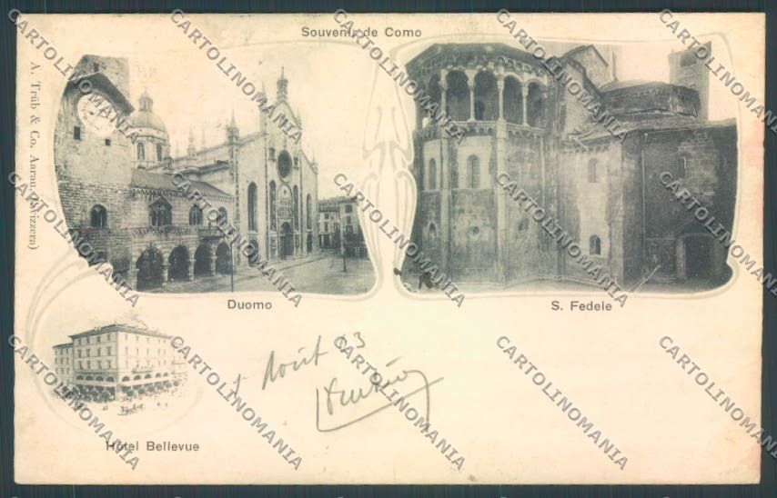 Como Città SCOLLATA cartolina LQ1206 – fronte