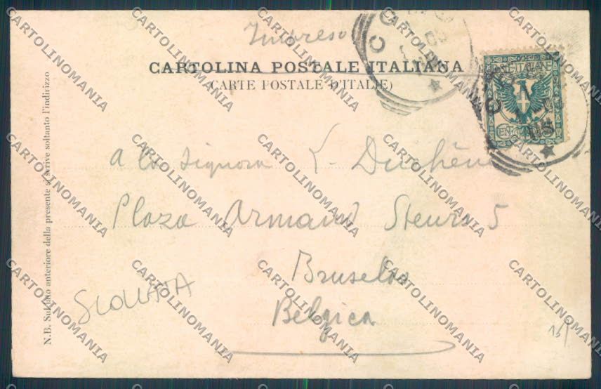 Como Città SCOLLATA cartolina LQ1206 – retro