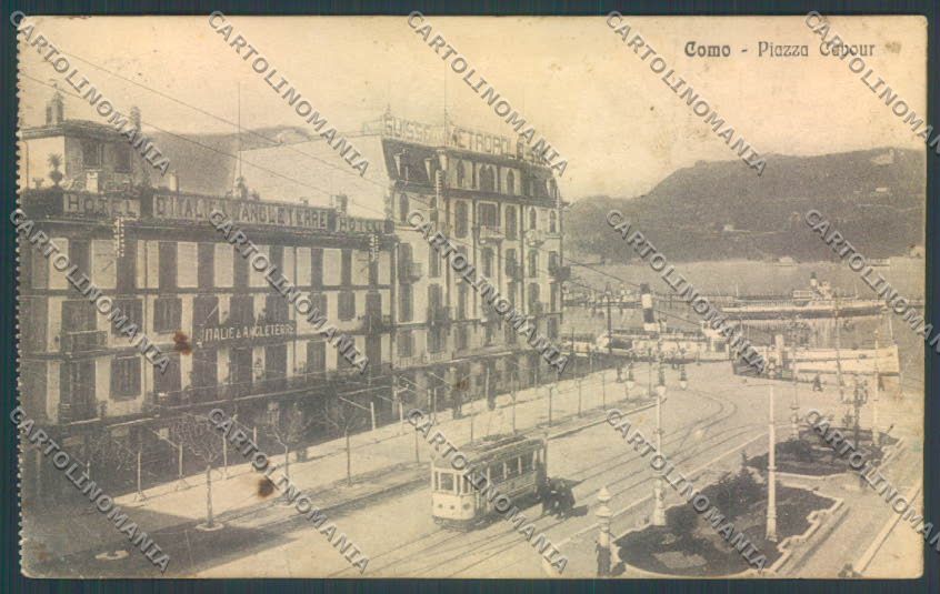Como Città Tram PIEGHINE cartolina LQ1224 – fronte