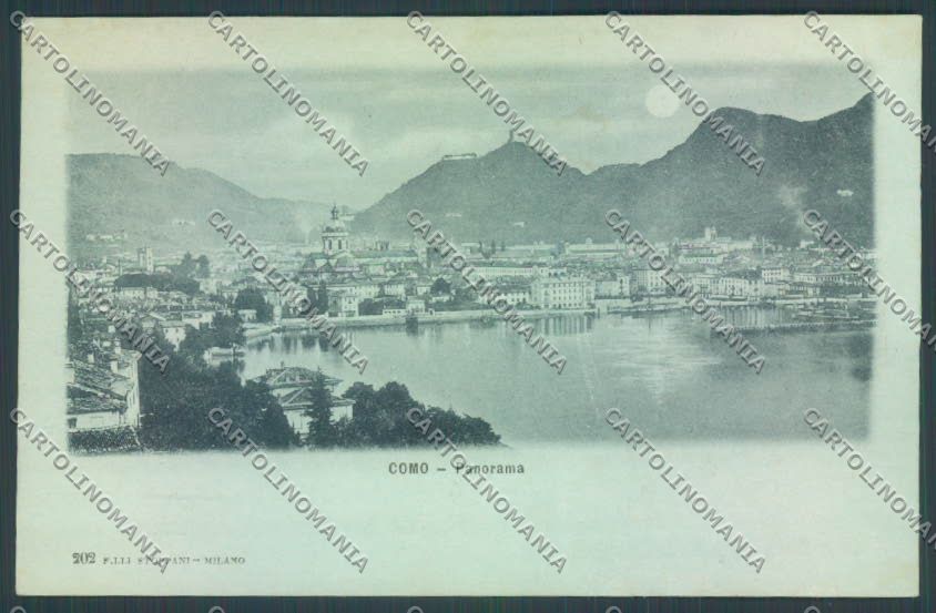 Como Città ABRASA cartolina LQ1235 – fronte