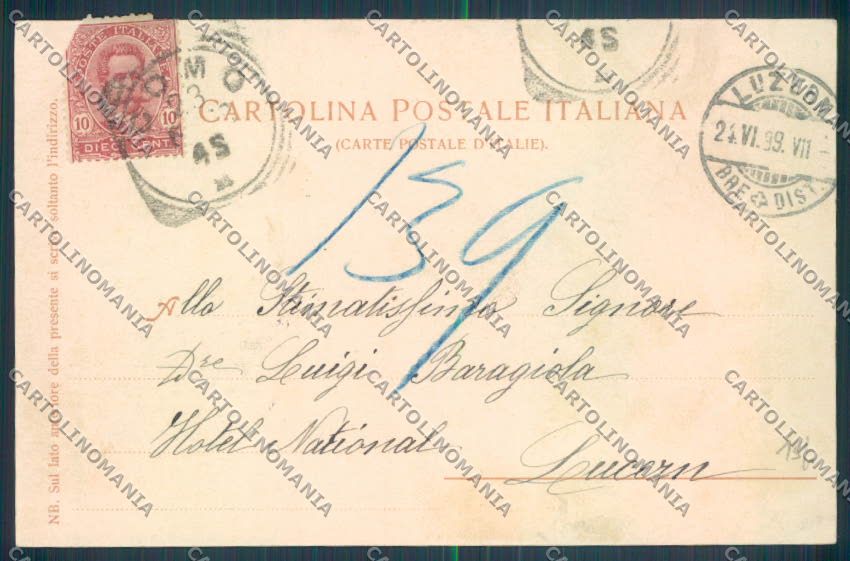 Como Città cartolina LQ1241 – retro