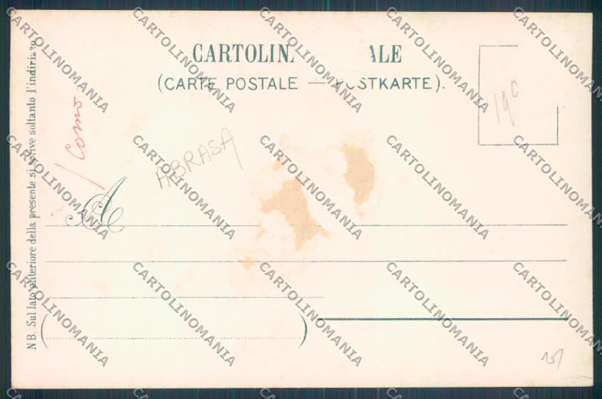 Como Città ABRASA cartolina LQ1250 – retro