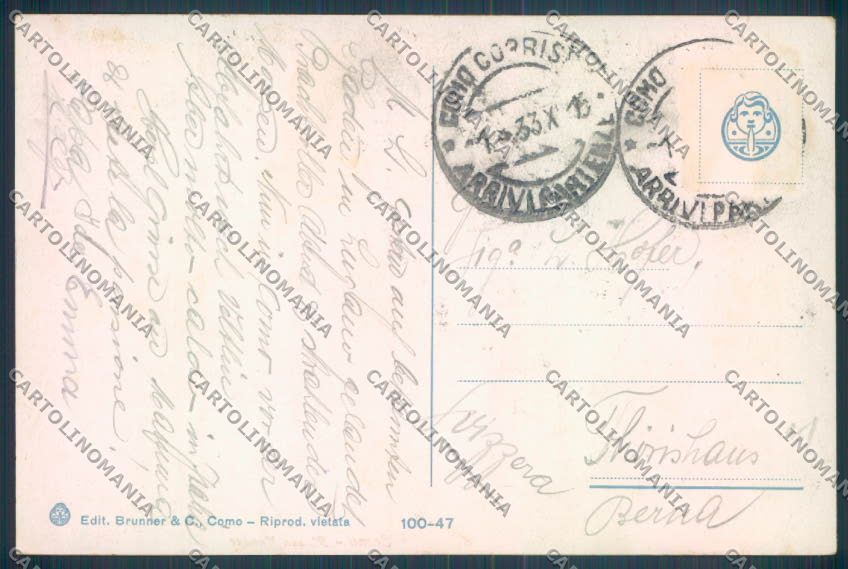 Como Città cartolina LQ1251 – retro