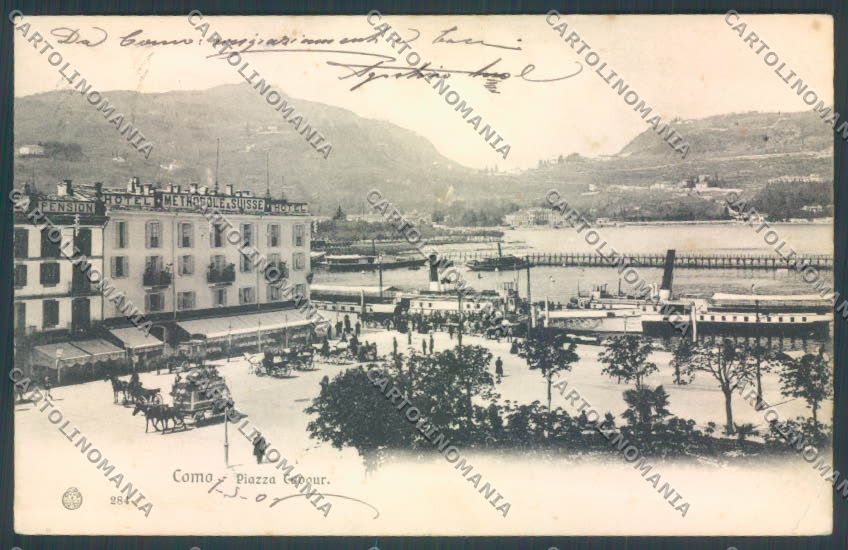 Como Città PIEGHINA cartolina LQ1272 – fronte