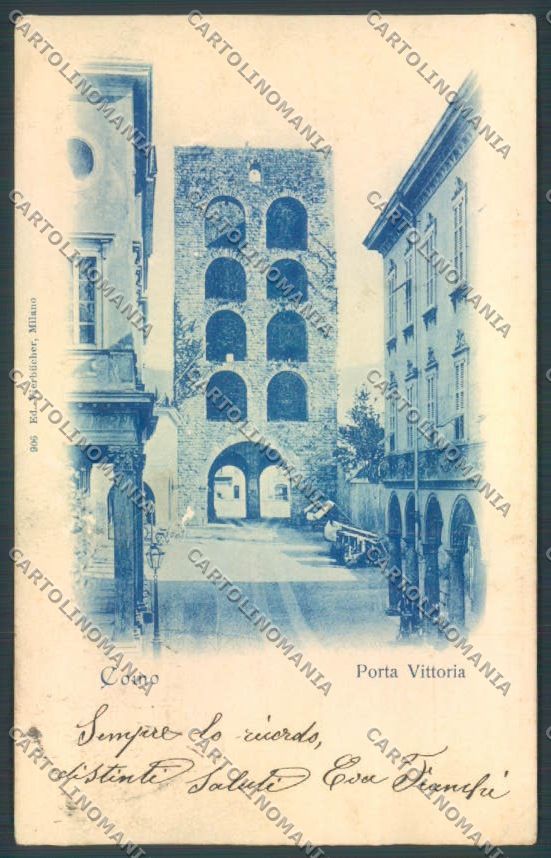 Como Città PIEGHINA cartolina LQ1284 – fronte