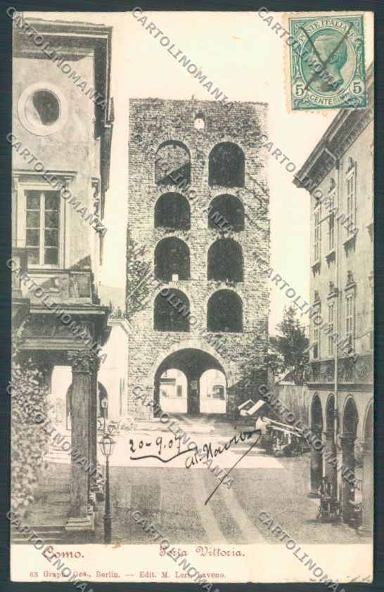 Como Città PIEGHINA cartolina LQ1291 – fronte