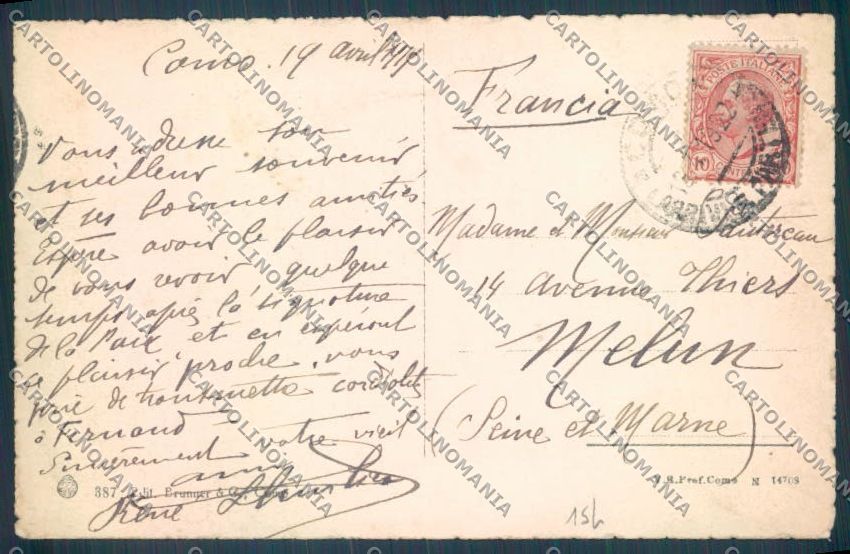Como Città cartolina LQ1324 – retro