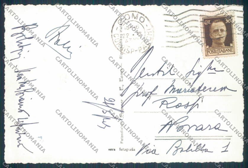 Como Città Foto cartolina LQ1331 – retro