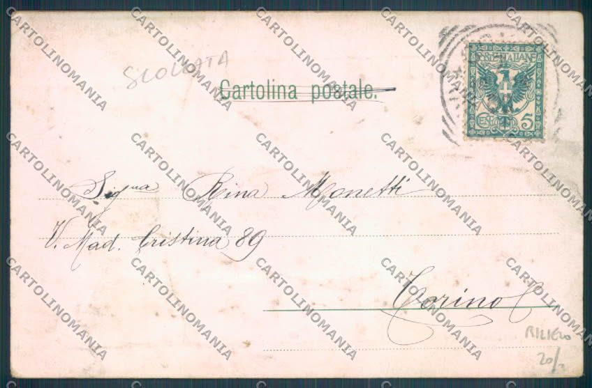 Como Città Rilievo SCOLLATA cartolina LQ1347 – retro