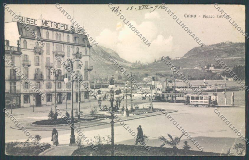 Como Città PIEGHINA cartolina LQ1374 – fronte