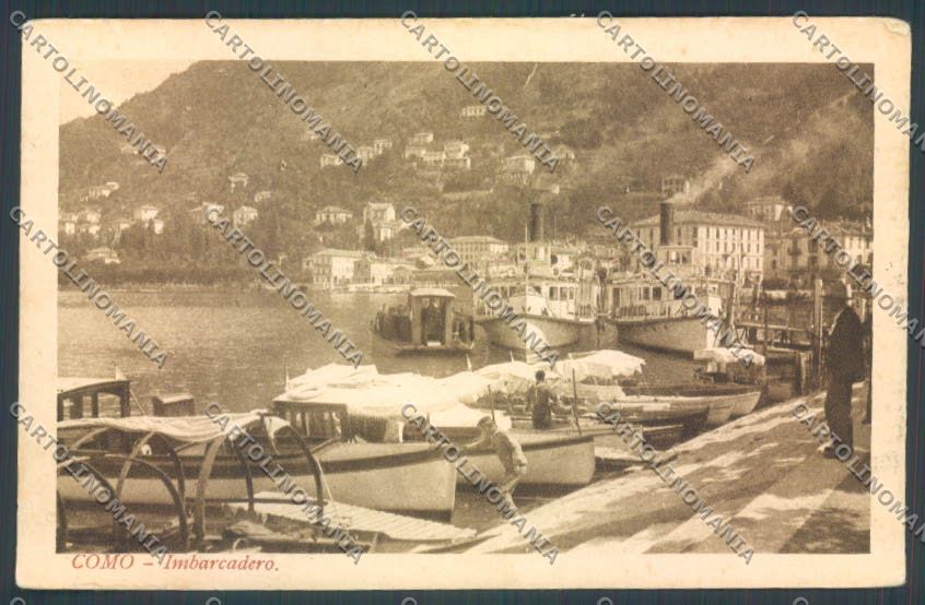 Como Città Battello PIEGHINA cartolina LQ1386 – fronte