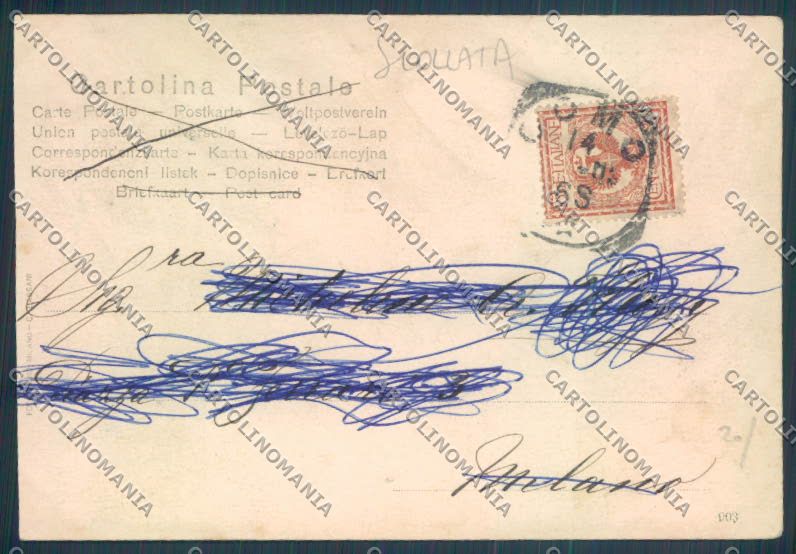 Como Città SCOLLATA cartolina LQ1387 – retro