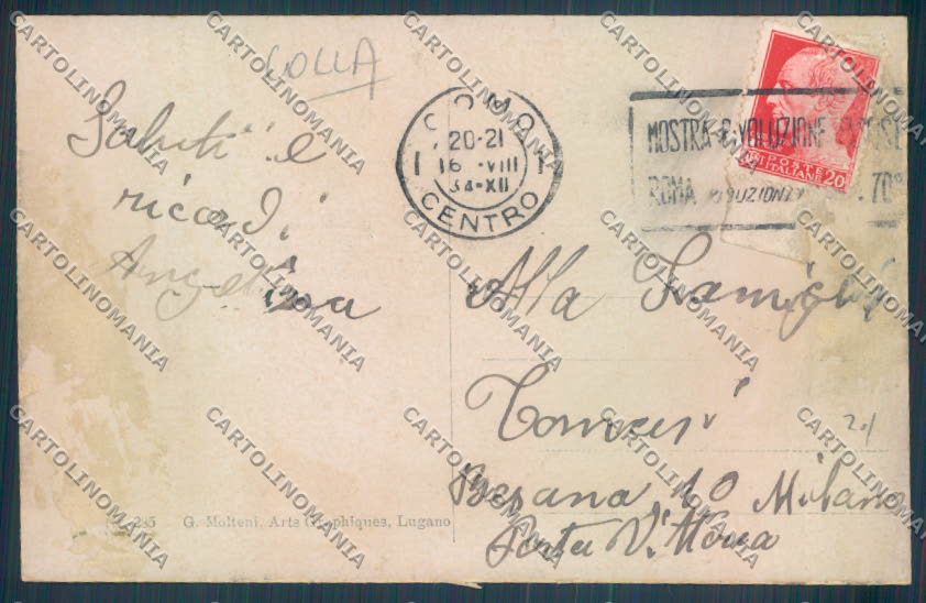 Como Città COLLA cartolina LQ1390 – retro