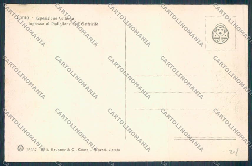 Como Città Volta Esposiazione cartolina LQ1393 – retro