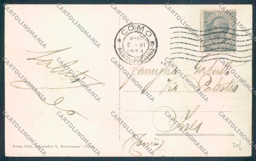Como Città Battello cartolina LQ1406 – retro