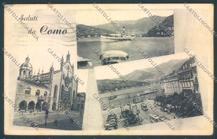Como Città Saluti da cartolina LQ1423 – fronte